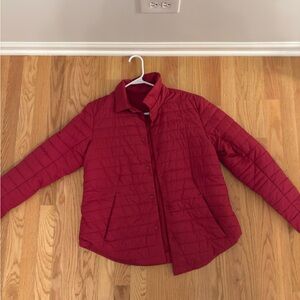lululemon athletica Red Quilted Puffer Jacket